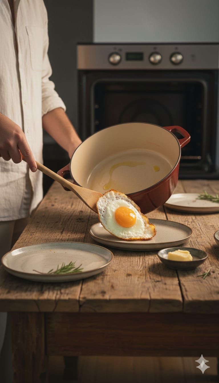 Cast Iron Sufuria Pot – Maroon & Cream