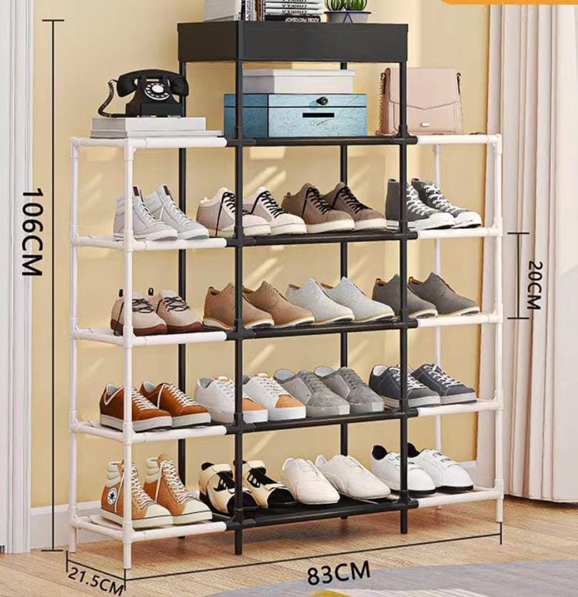 5th Floor Shoe Rack – Modern Multi-Tier Storage Organizer