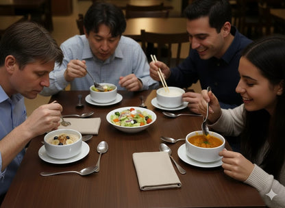 Classic White Ceramic Soup Bowl with Saucer
