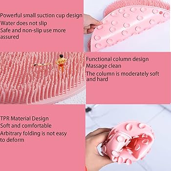 Silicon feet or back scrubber brush