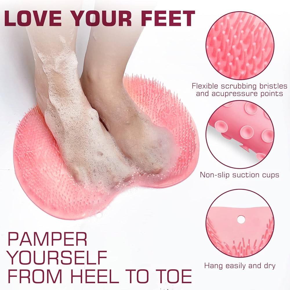 Silicon feet or back scrubber brush