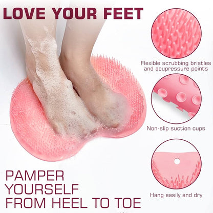 Silicon feet or back scrubber brush