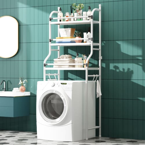 Detachable 3-Layer Over-the-Washing Machine Metal Rack