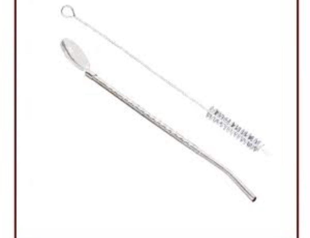 Boyuan Stainless Steel Long Straw Spoon – Gold & Silver Options