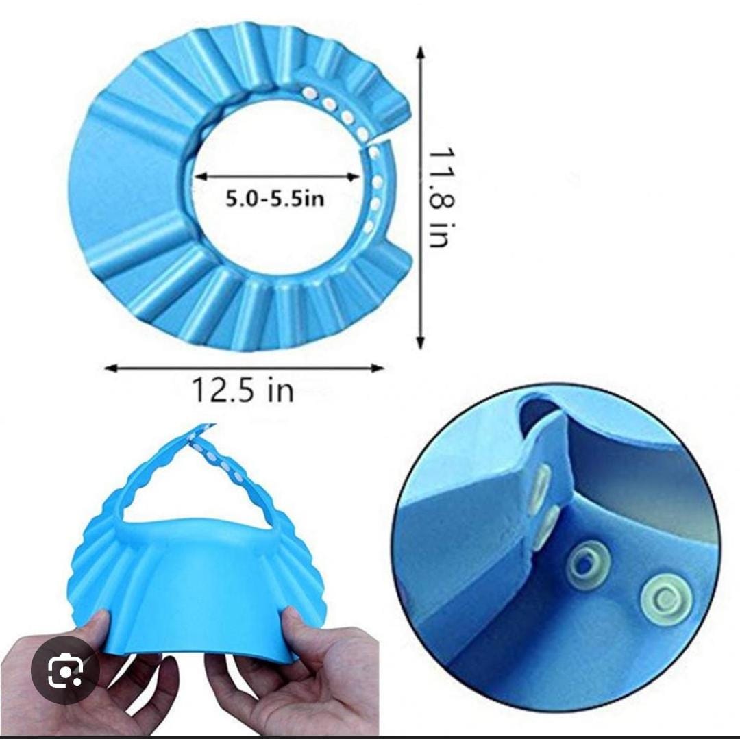 Light baby shampoo cap WITHOUT ear guard
