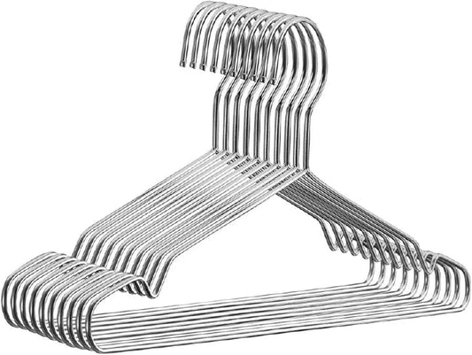 Stainless Steel Clothes Hangers – 10pc Pack