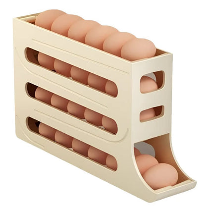 4-Layer Rolling Egg Dispenser – Holds 30 Eggs