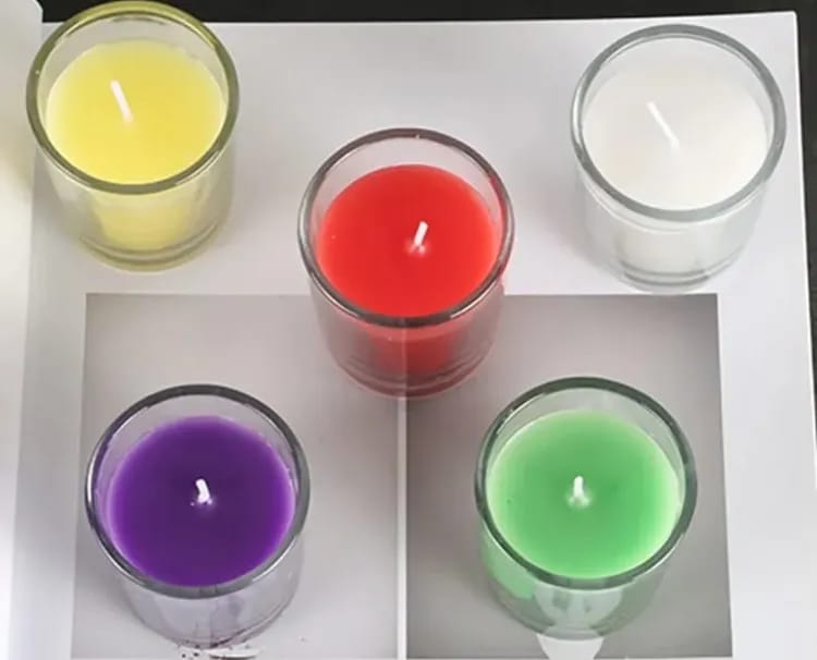 6-Piece Scented Tealight Candles in Glass Holders