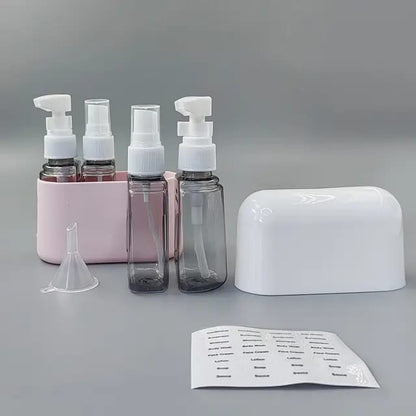 4-in-1 50ml Travel Bottle Set with Labels & Funnel