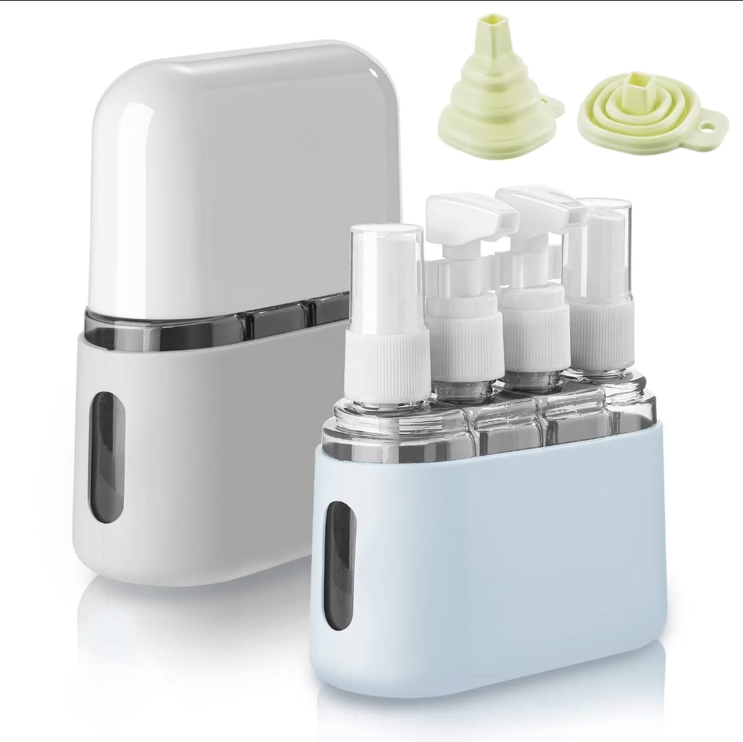4-in-1 50ml Travel Bottle Set with Labels & Funnel