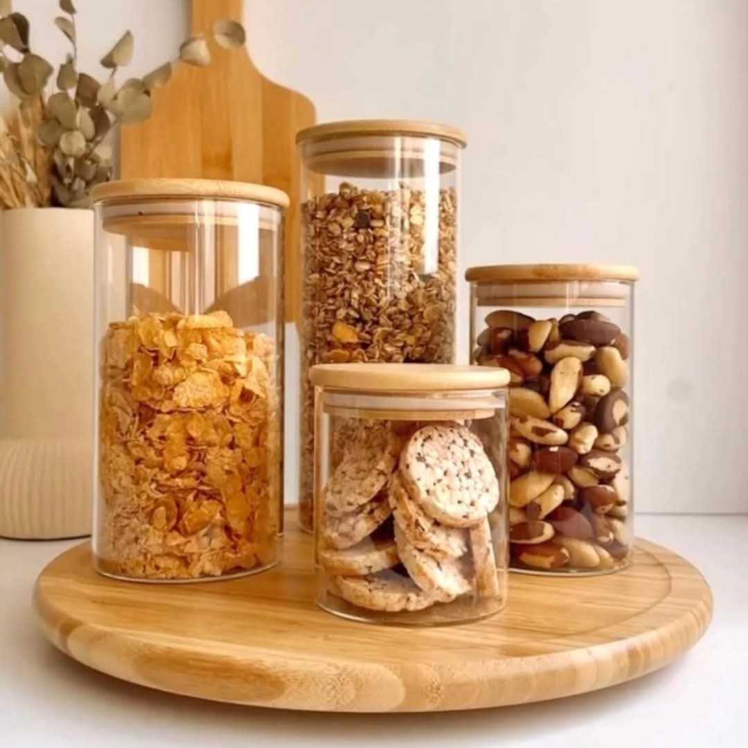 Single Layer Bamboo Rotating Spice Rack – Lazy Susan
