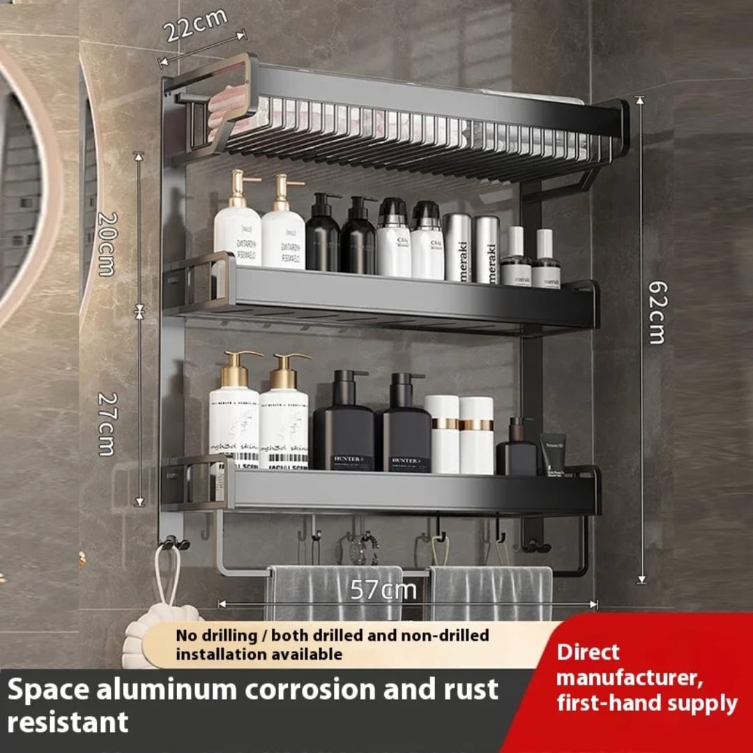 3-Tier Aluminum Bathroom Rack/Organizer