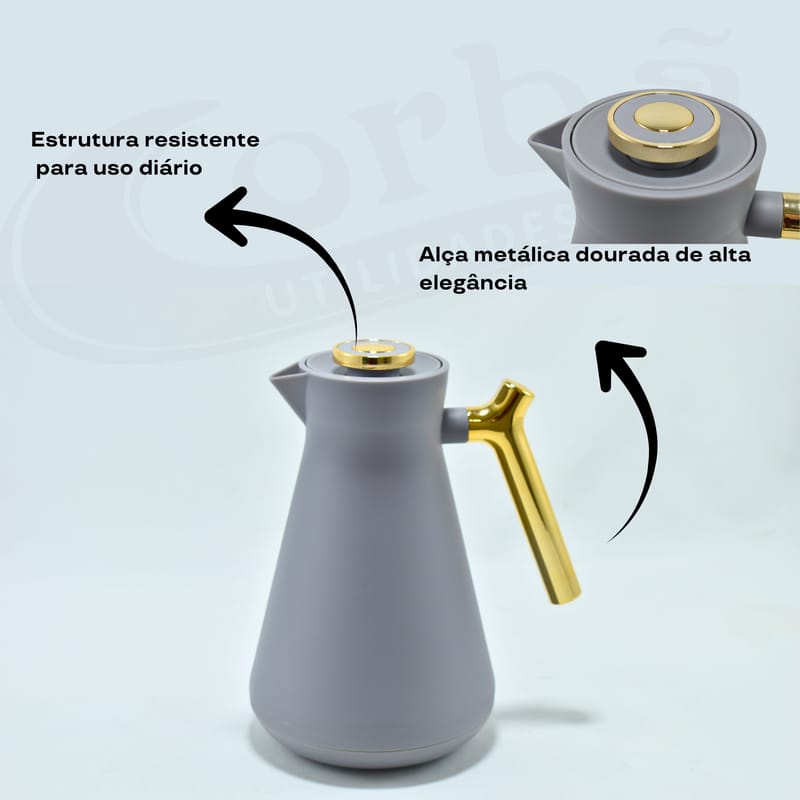 Luxury Push-Button Tea Flask