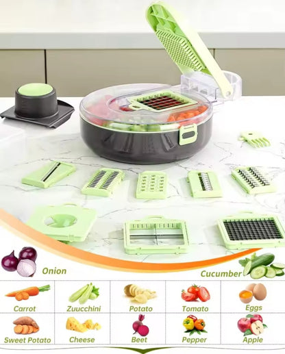 9-Piece Multi-Functional Vegetable Chopper & Cutter Set