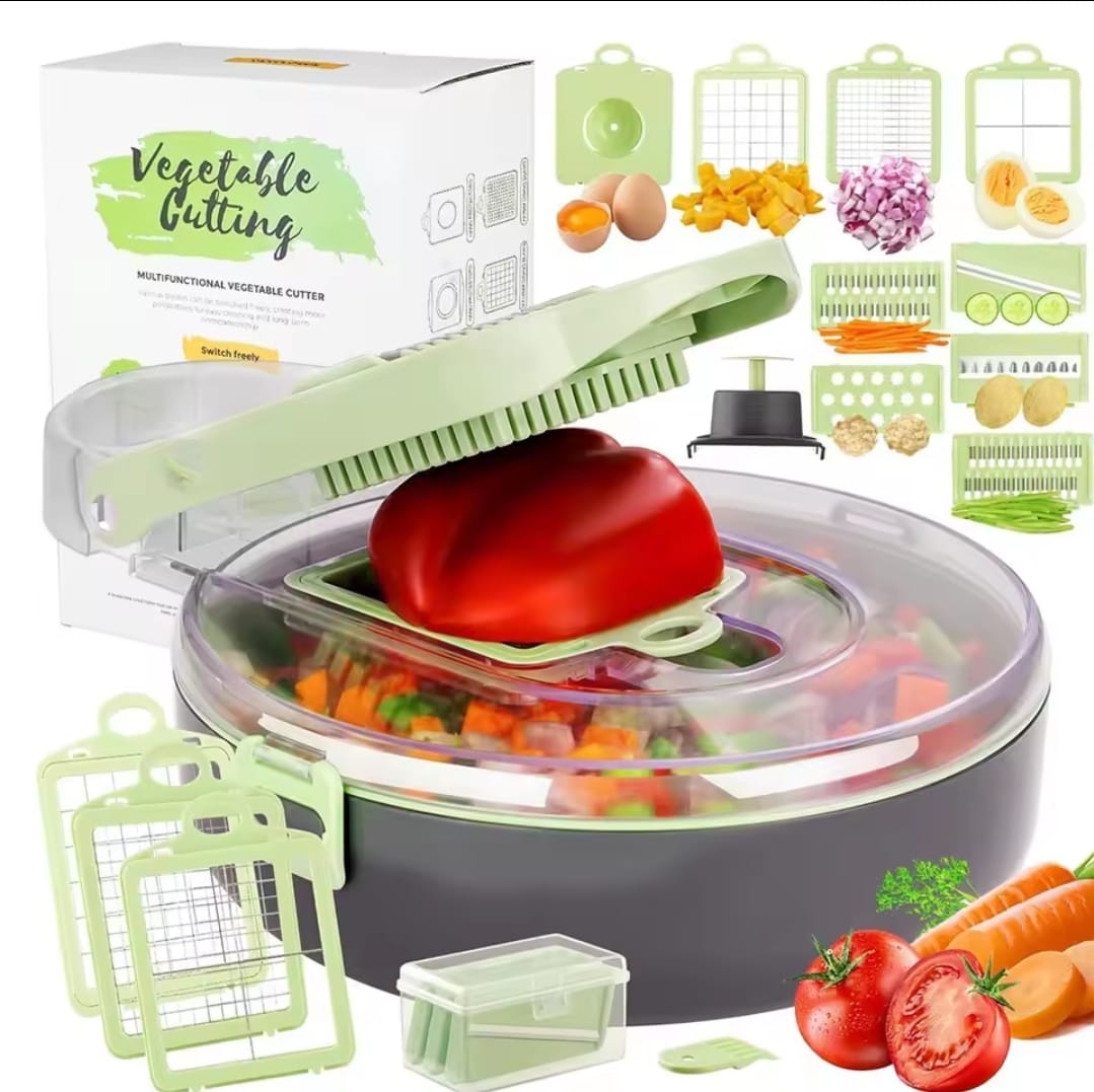 9-Piece Multi-Functional Vegetable Chopper & Cutter Set