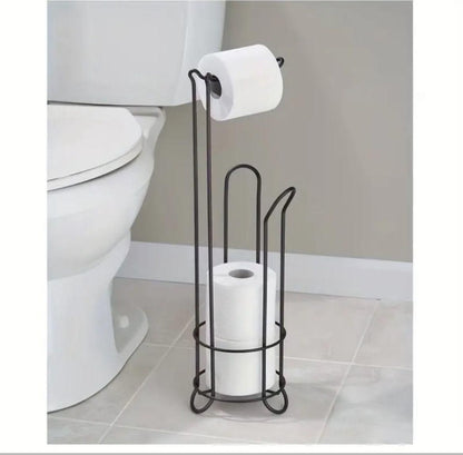 Metallic Toilet Tissue Holder – Black