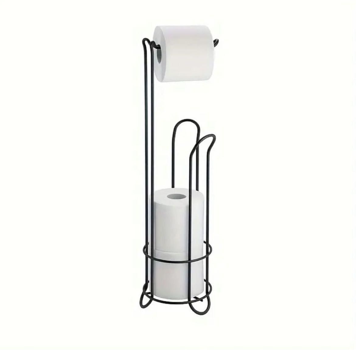 Metallic Toilet Tissue Holder – Black