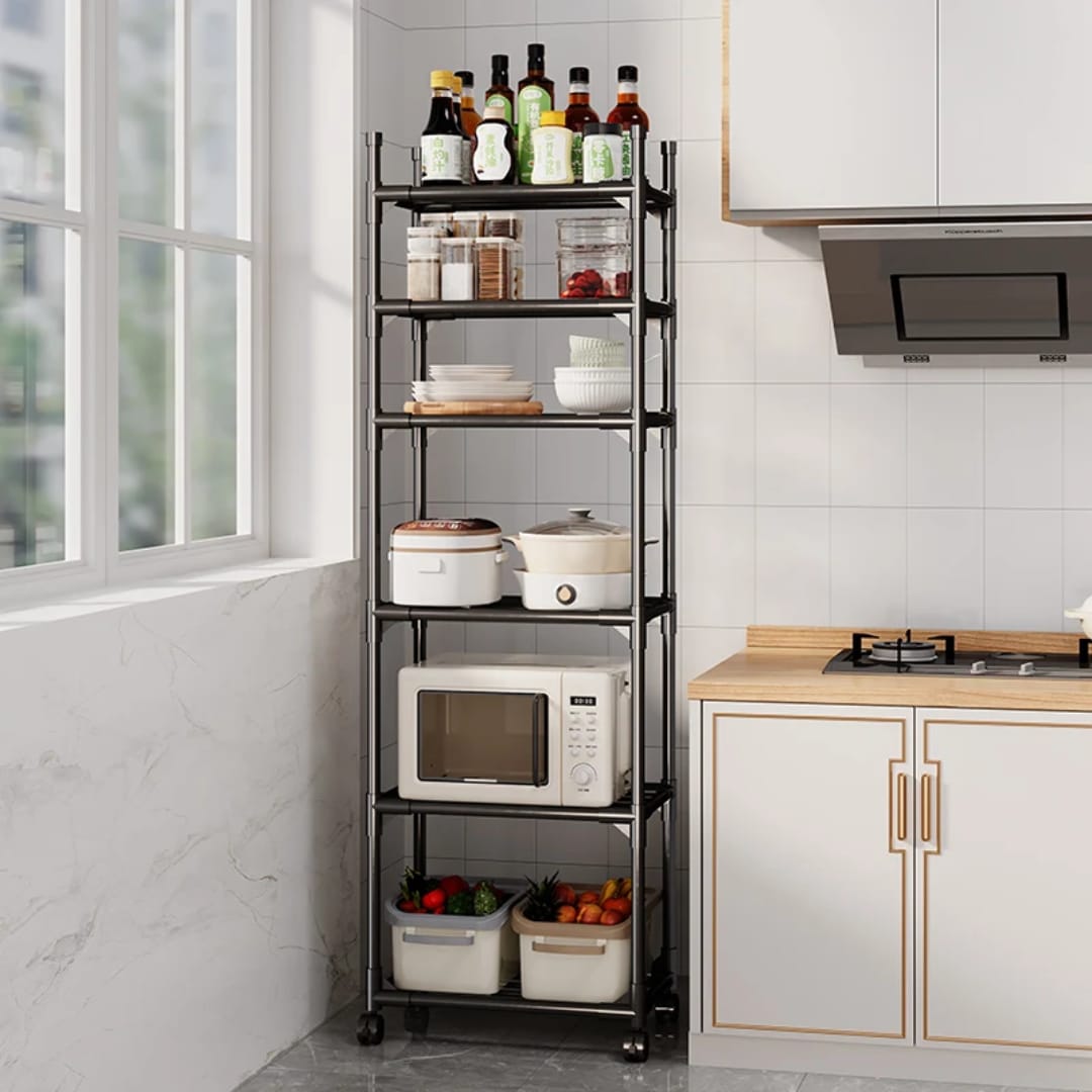 Multipurpose Kitchen Storage Rack with Wheels