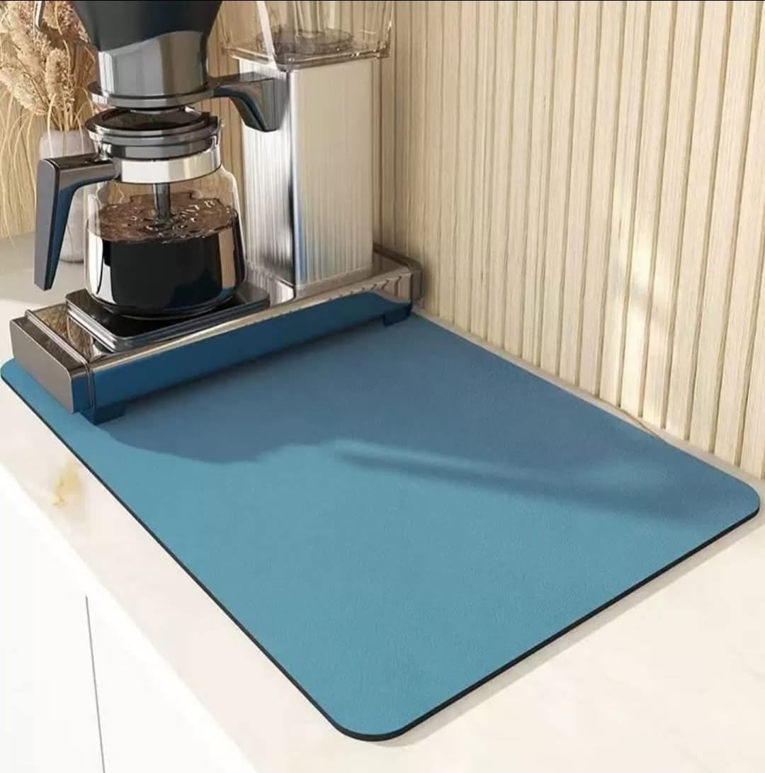 Super Absorbent Non-Slip Dish Drain Mat