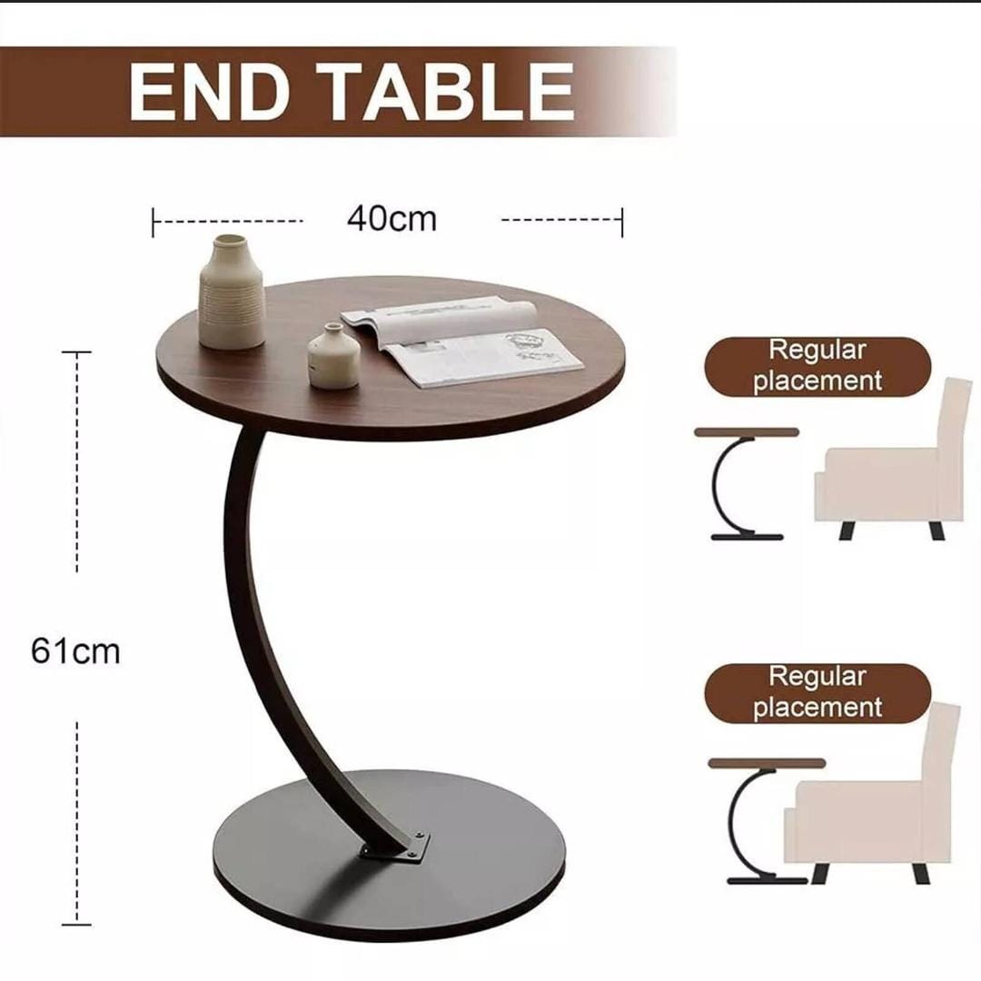Round side table (size diameter 30cm base 40cm top height 60cm )