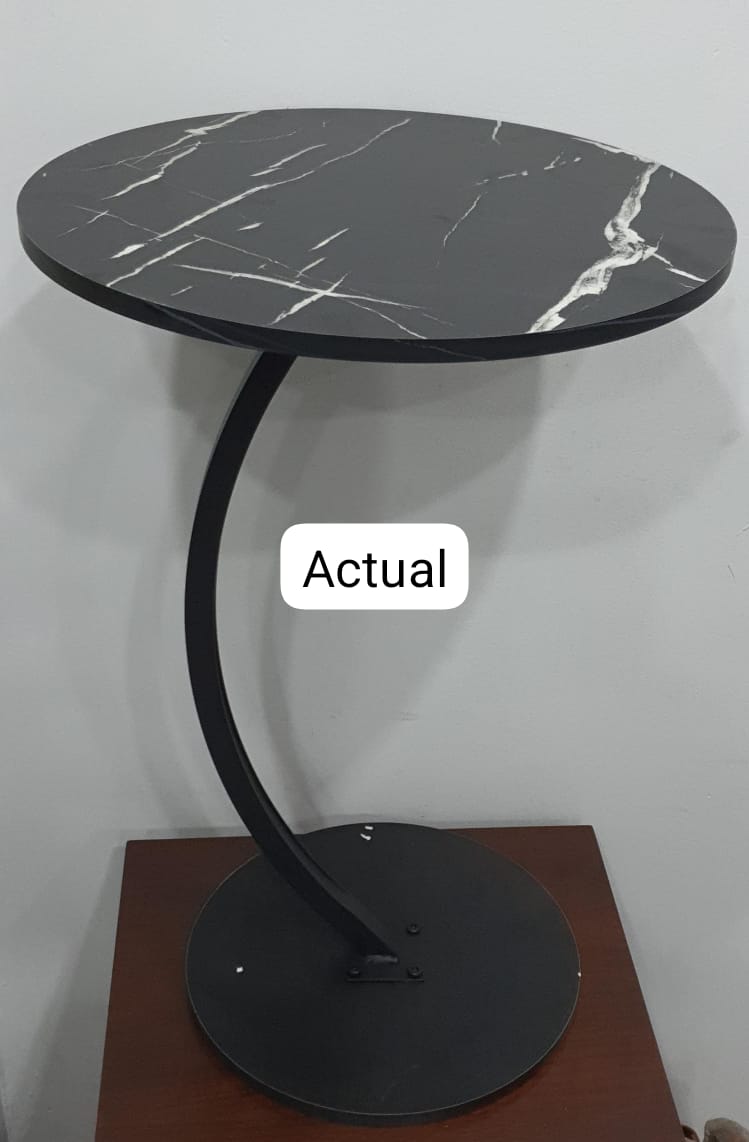 Round side table (size diameter 30cm base 40cm top height 60cm )