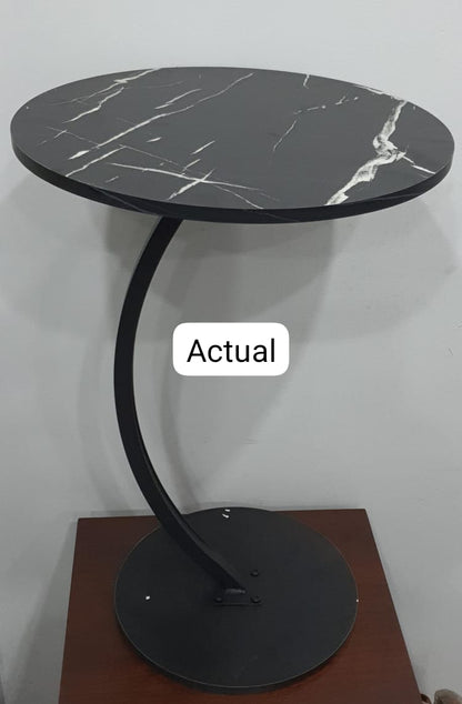 Round side table (size diameter 30cm base 40cm top height 60cm )