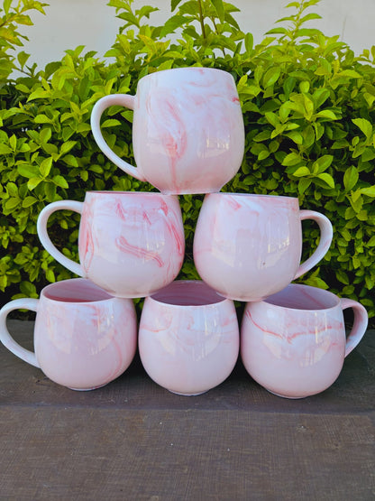 6-Piece Marble Cup Set