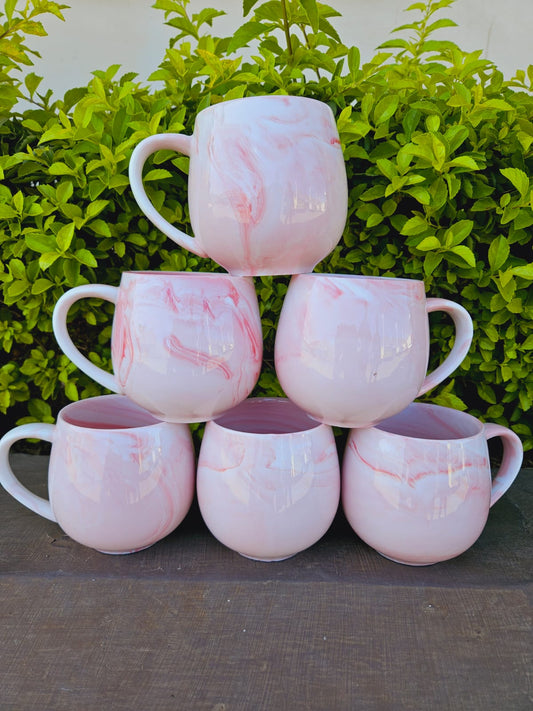 6-Piece Marble Cup Set