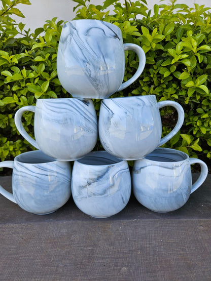 6-Piece Marble Cup Set