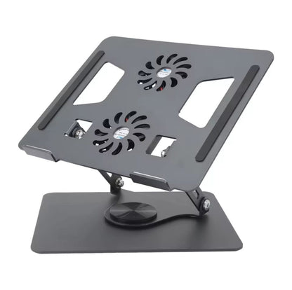 Adjustable Laptop Stand with Dual Cooling Fans