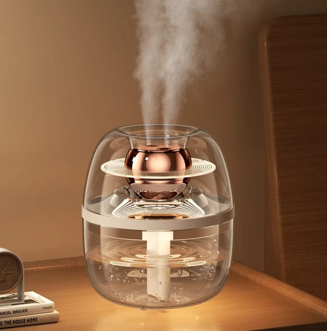 AeroGlow Dual-Mist Humidifier with Night Light