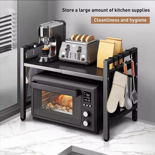 Single Layer Heavy-Duty Adjustable Microwave Stand