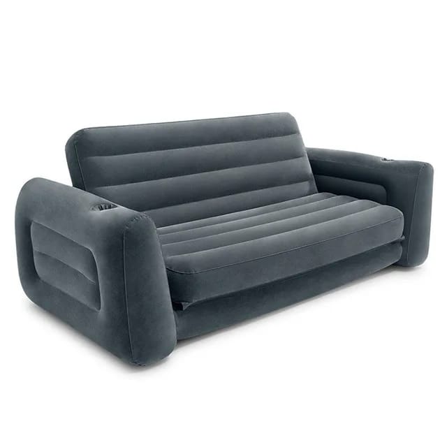 3-Seater Pull-Out Sofa Bed with Electric Pump