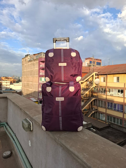 2-in-1 High-Quality Large Trolley Travel Bag Set