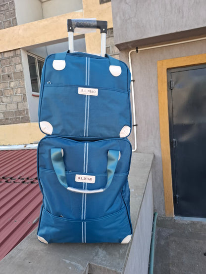 2-in-1 High-Quality Large Trolley Travel Bag Set