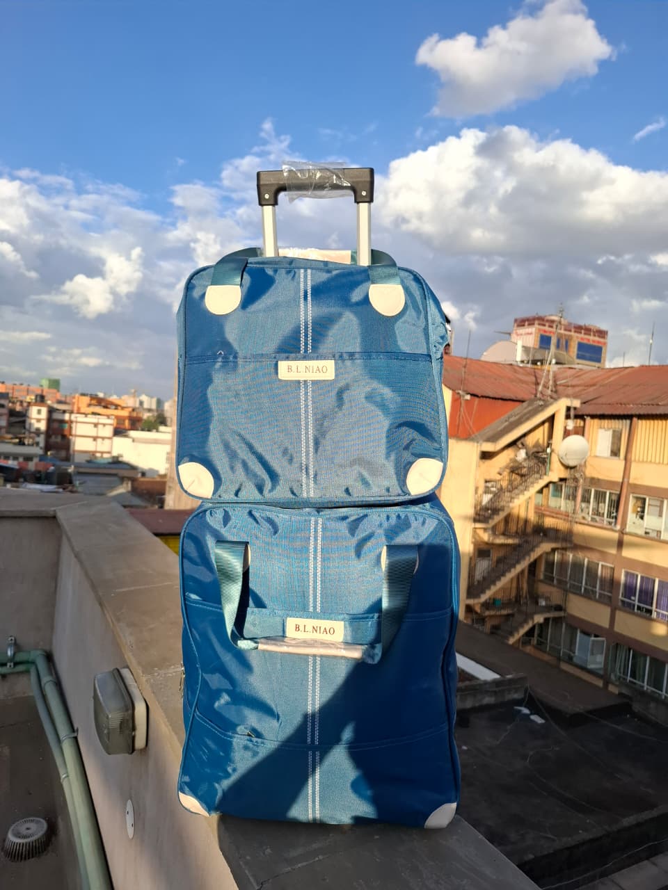2-in-1 High-Quality Large Trolley Travel Bag Set