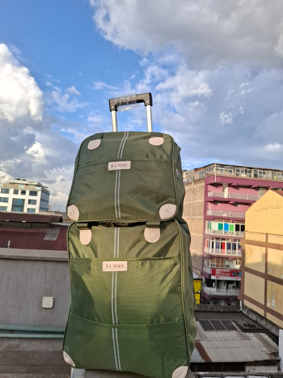 2-in-1 High-Quality Large Trolley Travel Bag Set