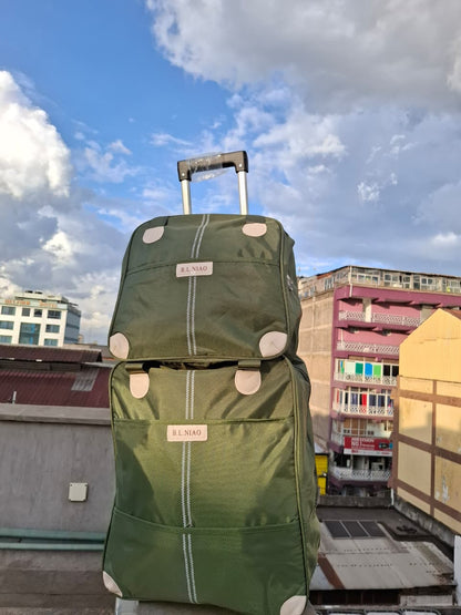 2-in-1 High-Quality Large Trolley Travel Bag Set