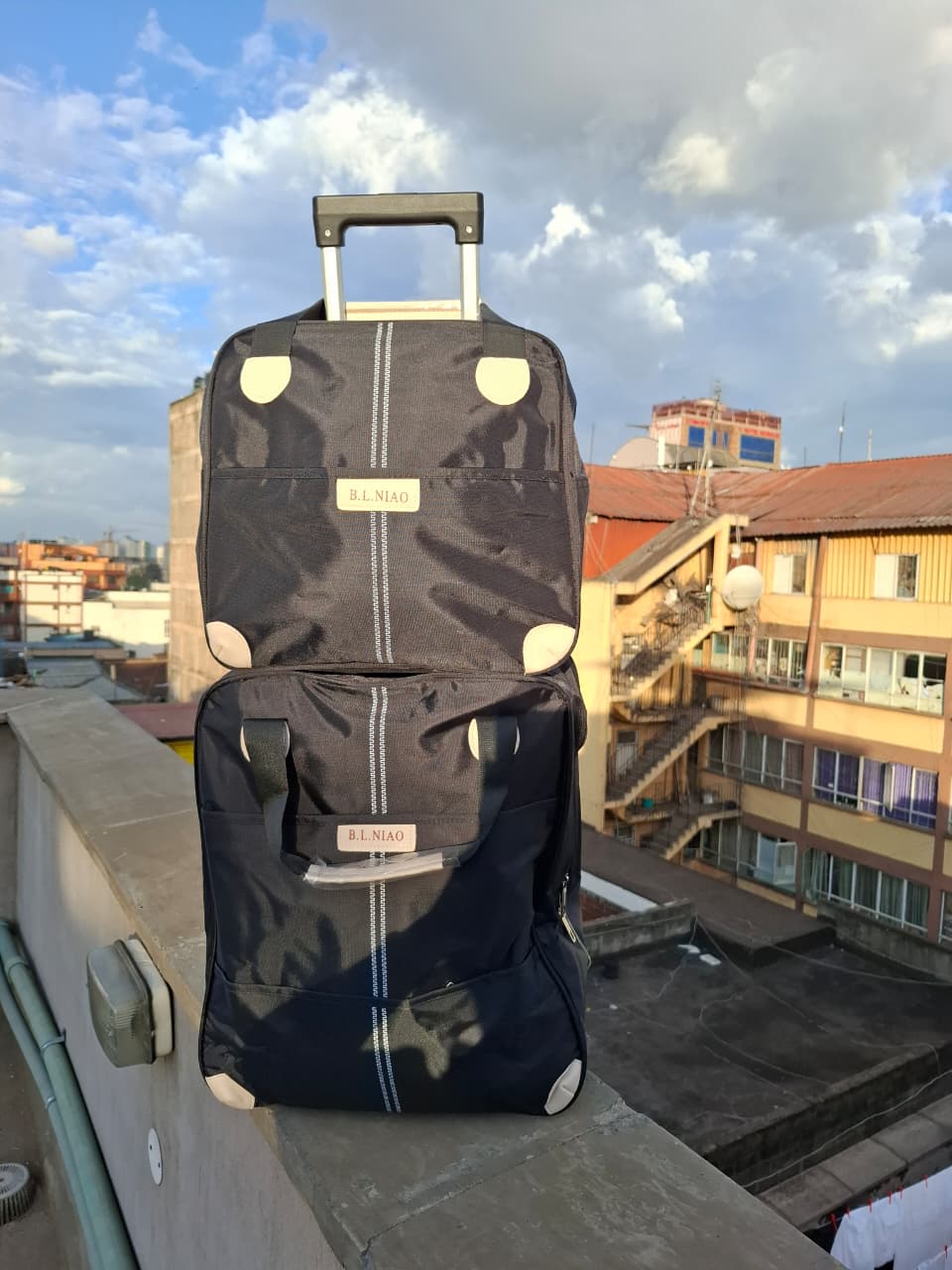 2-in-1 High-Quality Large Trolley Travel Bag Set