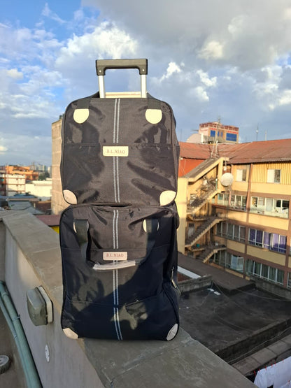 2-in-1 High-Quality Large Trolley Travel Bag Set