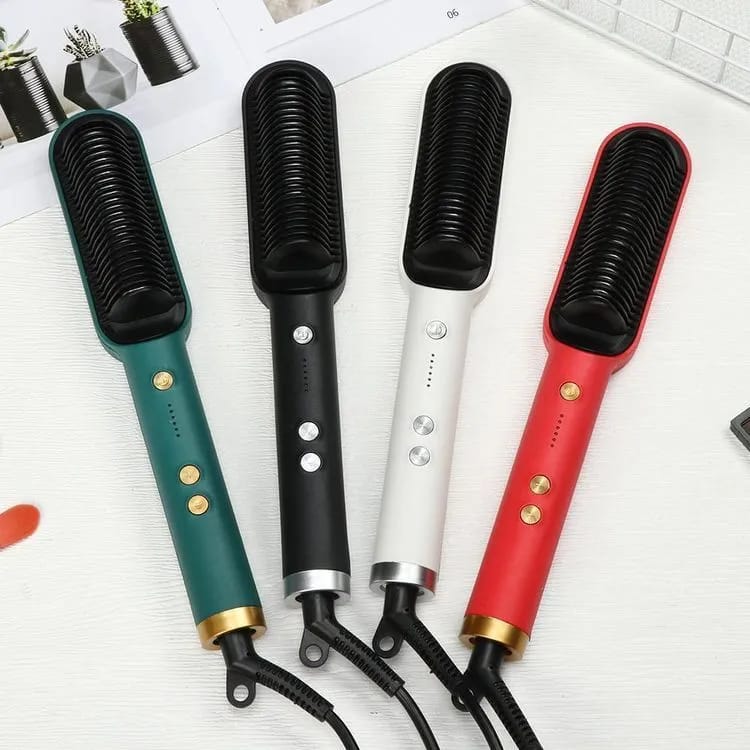 Electric Hair Straightening Comb with Adjustable Temperature Control