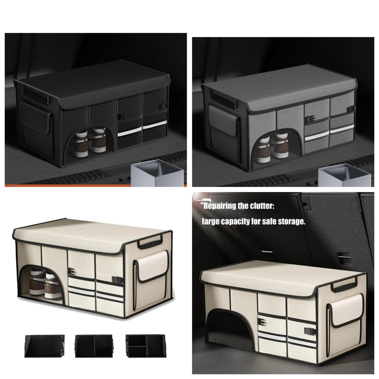 Car Trunk Foldable Storage Box Organizer – 60x35x30cm