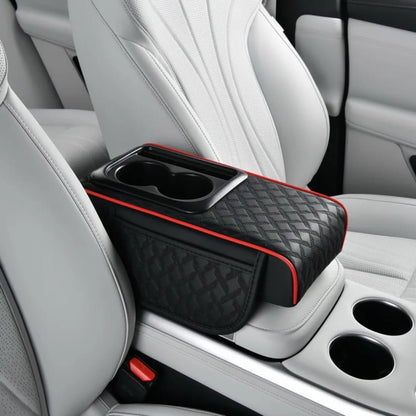 3-in-1 Auto Center Console Armrest Cushion with Cup & Phone Holders