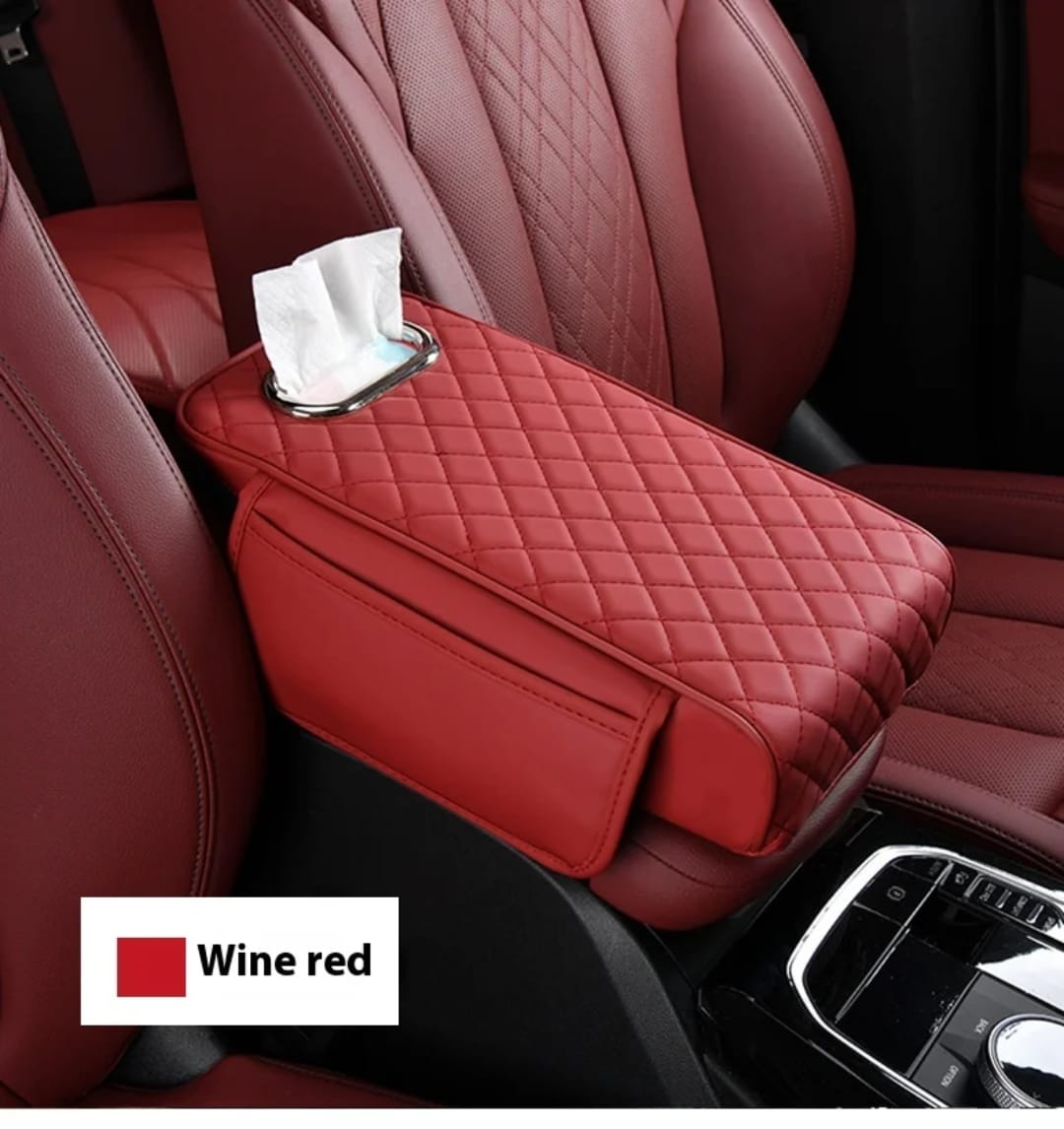 2-in-1 Car Armrest with Tissue Storage