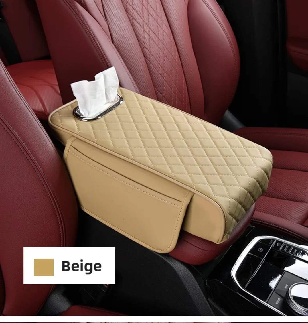 2-in-1 Car Armrest with Tissue Storage