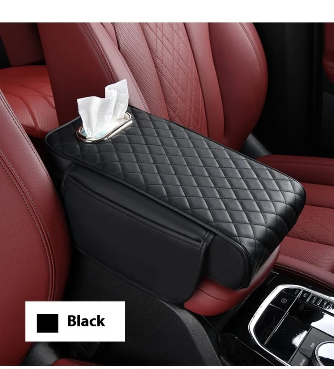 2-in-1 Car Armrest with Tissue Storage