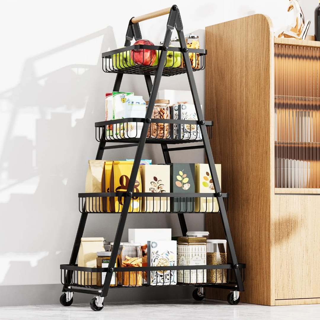 4-Layer Multifunctional Metal Rack
