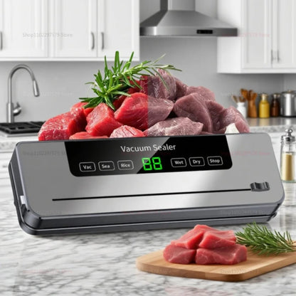 Electric Vacuum Sealer Machine with 50 Free Packaging Bags