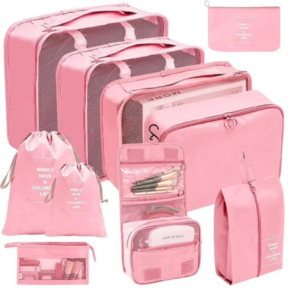 10-Piece Luggage Travel Organizer Set