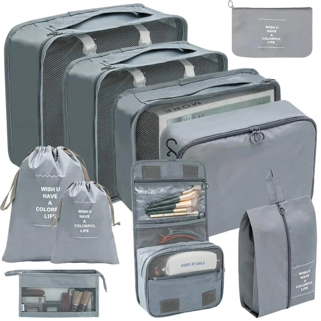 10-Piece Luggage Travel Organizer Set